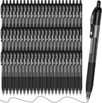 ParKoo Black Gel Pens, 70 Pack Quick Dry Retractable Medium Point 0.7mm by Parkoo