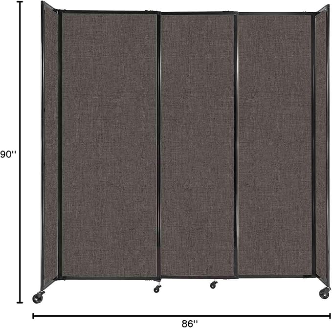Versare Straightwall Sliding Portable Wall Partition | Freestanding Office - Image 7