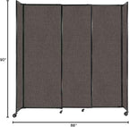 Versare Straightwall Sliding Portable Wall Partition | Freestanding Office - Image 7