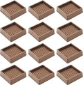 2.5X2.5 Rubber Caster Cups, Non Slip Furniture Pads, Anti-Slip Gripper by VOCOMO