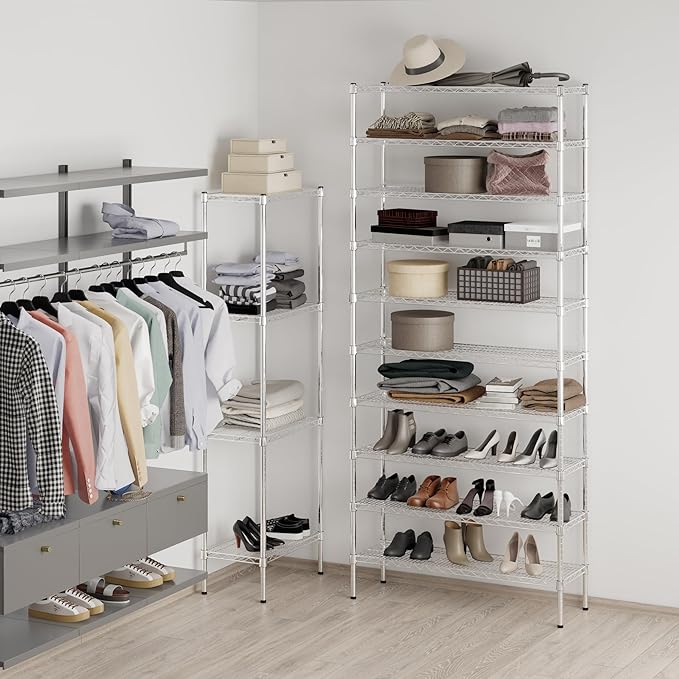 Regal Altair 14" Deep x 42" Wide x 96" Height Wire Shelving Kit | 10-Tier | NSF - Image 5