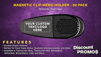 50 Magnetic Memo Holders Set - Image 2