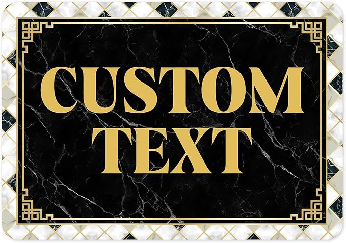 Custom Sign, Custom Street Sign, 11 Font Colors, 13 Font Styles, 4 Hole Options by MySignCenter