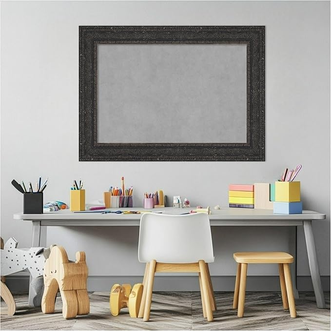 Amanti Art Black Framed Magnetic Board 21x29 Medium Vision Board - Image 5