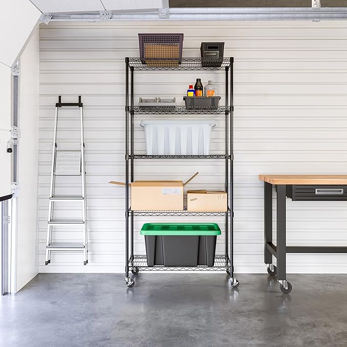 Seville Classics UltraDurable Heavy Duty NSF Solid Steel Wire Rack Storage Unit - Image 3