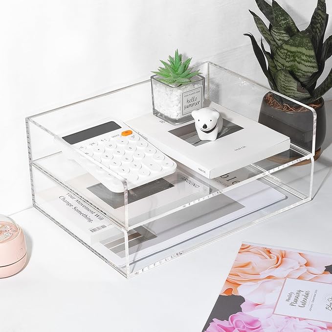 4 Pack Acrylic Paper Tray Organizer - Image 7