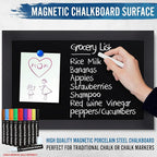 HBCY Creations Rustic Black Magnetic Wall Chalkboard, Small Size 11" x 17" - Image 5
