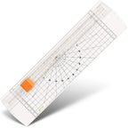 Glone 12 inch Paper Trimmer, A4 Size Paper Cutter with Automatic Security Safeguard for Coupon, Craft Paper and Photos (Off White)