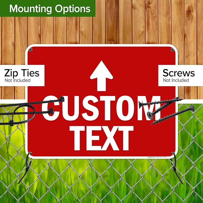 Custom Arrow, Custom Directional Sign, Up Arrow, 18x24 Inches, 55 mil thick - Image 5