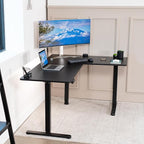 VIVO Electric Corner 63 x 47 inch L-Shaped Standing Desk, Memory Height - Image 8