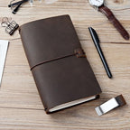 newestor Refillable Leather Journal Travelers Notebook - Image 4