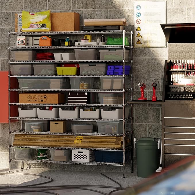 Regal Altair 21" Deep x 72" Wide x 86" Height Wire Shelving Kit | 10-Tier | NSF - Image 5