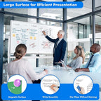 maxtek Rolling Whiteboard, Large Double Sided Standing Whiteboard - Image 9