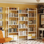 SUPERJARE Triple 5 Tier Bookshelf, Bookcase - Image 6