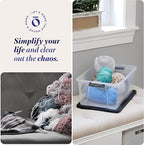 HOMZ 4-Pack Secure Latch, 15 Quart, and Office Organization - Image 6