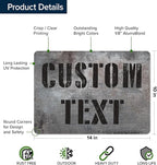 Custom Sign, Custom Street Sign, 11 Font Colors, 13 Font Styles, 4 Hole Options - Image 6