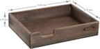 MyGift Set of 2 Vintage Distressed Finish Brown Wood Stackable Office Desktop - Image 5