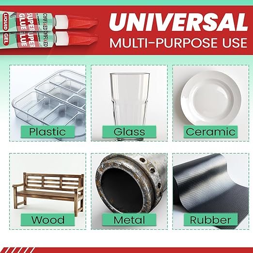 Super Glue Gel & Liquid, Single Use Strong Cyanoacrylate Adhesive - Image 5