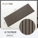 TO-TH Wood-Look Acoustic Wall Panels, 10 Pack 47.2” x 23.6” Sound Panels - Image 5