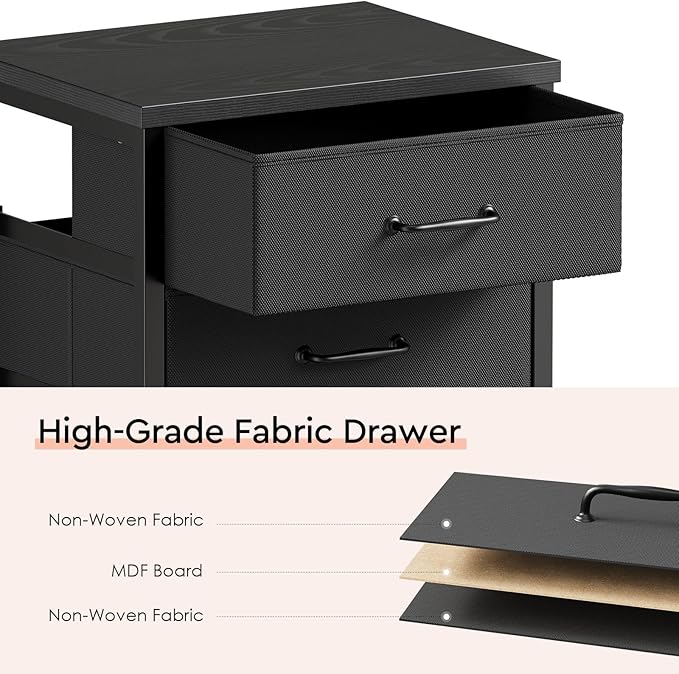 Maihail 3 Drawer Mobile File Cabinet - Image 6