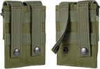 Tactical Single/Double Pistol Mag Pouch Outdoor Molle Open-Top Magazine Pouch - Image 3