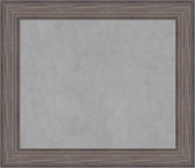 Amanti Art Grey Framed Magnetic Board 25x29 Medium Vision Board by AmantiArt