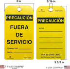 TRADESAFE Spanish Out of Service Tags, Fuera de Servicio - Image 2