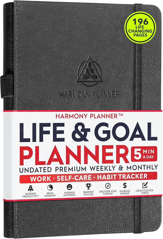 Life & Goal Planner – Undated Daily, Weekly & Monthly Organizer by FreedomMastery