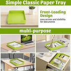 AZFUNN Letter-Size Tray Desk Letter Tray Paper Tray, Sturdy Heavy-Duty Plastic - Image 5