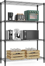 M MZG 1000 lbs 4Tier Shelf Metal Storage Shelves Wire Rack Closet Organizers by MEIGAOPLASTICANDMETALHKCOLIMITED