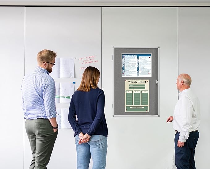 Lockable Enclosed Bulletin Board - Image 3