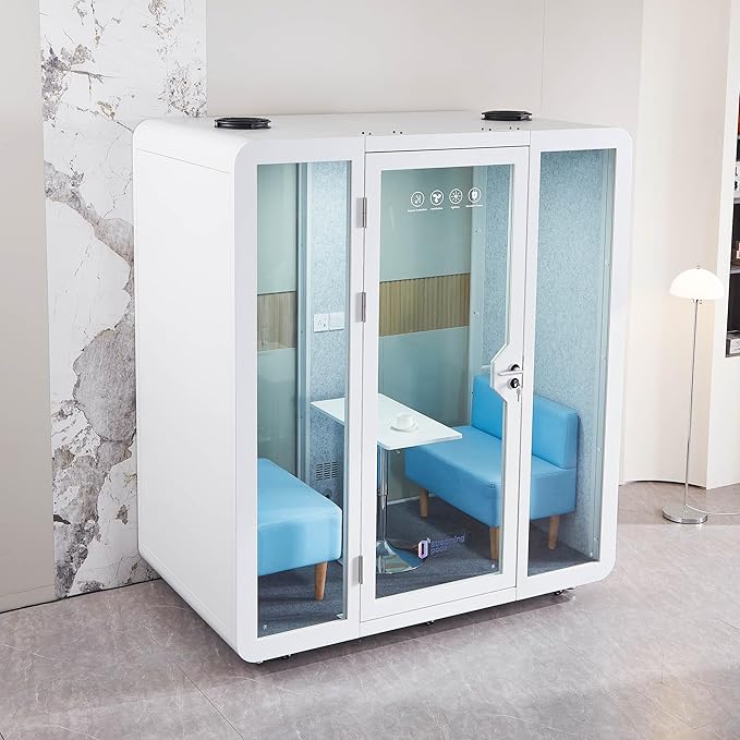 Mobile Office Pod Booth, Sound Pod, Large Space SoundProof Pod 2-4 People - Image 7