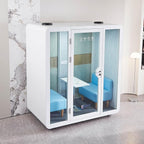 Mobile Office Pod Booth, Sound Pod, Large Space SoundProof Pod 2-4 People - Image 7