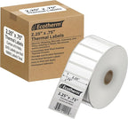 2.25" x .75" Thermal Labels | 6 Rolls | 19890 Labels | fits Zebra, Offnova by EcothermProducts