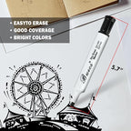 Buecs Black Dry Erase Markers, Chisel tip, Dry-Erase Boards, School Office - Image 4