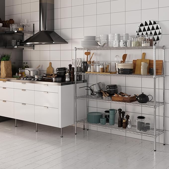 Regal Altair 14" Deep x 54" Wide x 54" Height Wire Shelving Kit | 4-Tier | NSF - Image 2