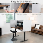 VIVO Clamp-on/Screw-on 60 x 24 inch Privacy Panel, Sound Absorbing Cubicle Desk - Image 8