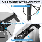 AboveTEK Anti-Theft iPad Kiosk Stand, 360° Swivel POS Tablet Mount - Image 8