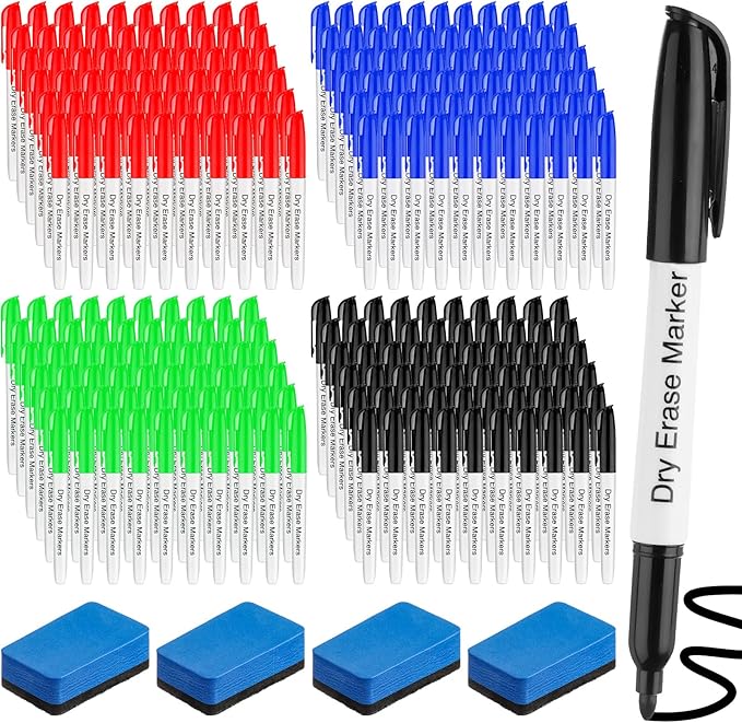 Thenshop 200 Pack Dry Erase Markers Bulk by Thenshop
