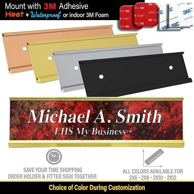 Personalized Name Plate with Choice of Mounting - Image 3