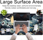 Full Moon Mousepad Cute Desk Mat Stormy Seas XXL Large Extended Gaming Mouse - Image 4