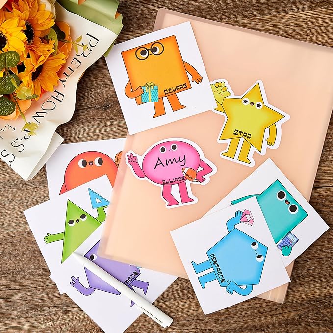 Henoyso 108 Pcs Shape Desk Name Tags - Image 7