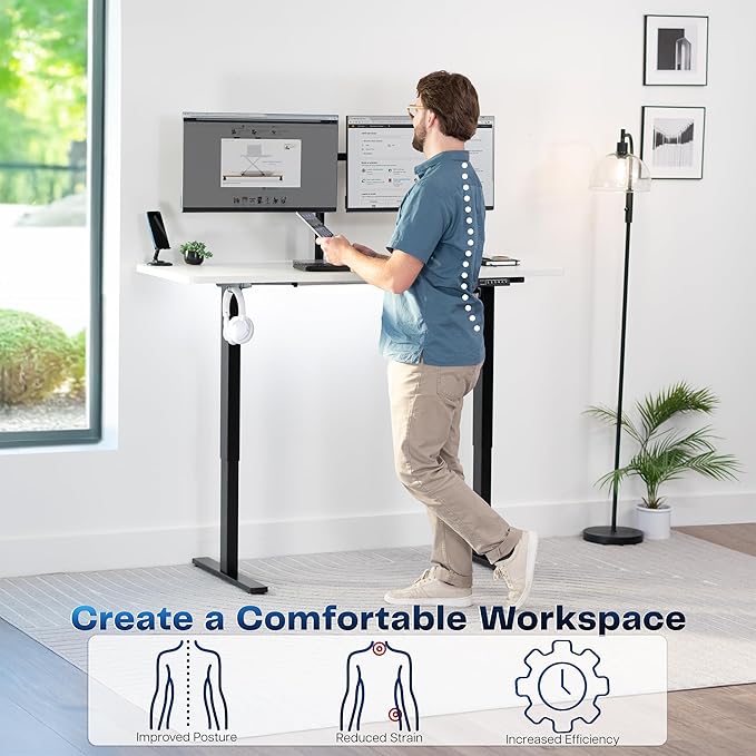 VIVO Electric 60 x 24 in Standing Desk, Memory Height Adjustment, 1B Series - Image 4
