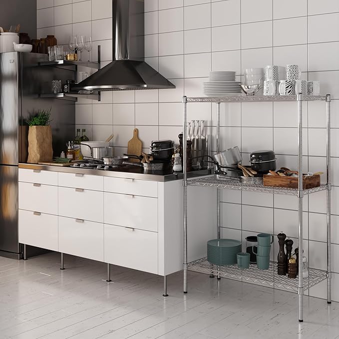 Regal Altair 18" Deep x 36" Wide x 54" Height Wire Shelving Kit | 3-Tier | NSF - Image 2