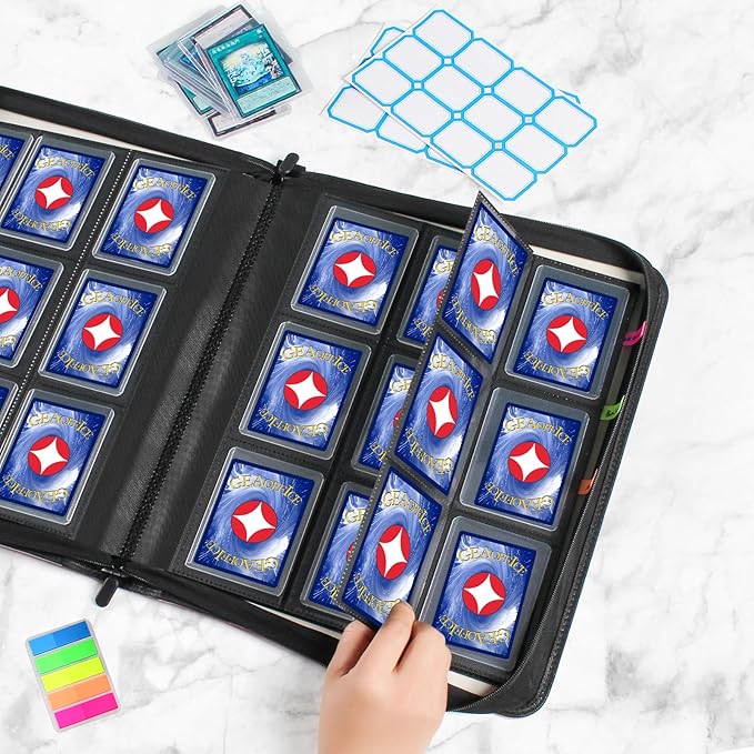 GEAoffice Top Loader Binder Holds 324 Cards, Side Loading 9 Pocket Card Binder - Image 7