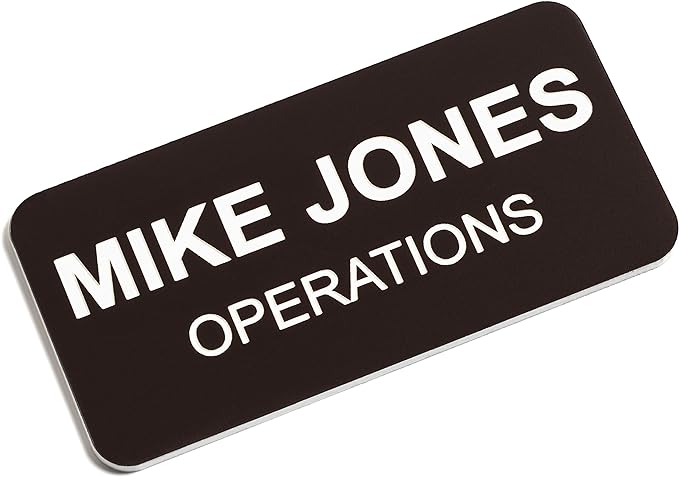 Custom Engraved Name Tag Badges – Personalized Identification by ProvidenceEngraving