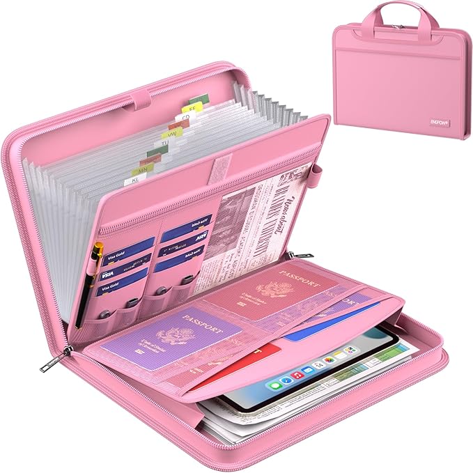 ENGPOW Accordion File Organizer, Fireproof Expanding File Folder by ENGPOW