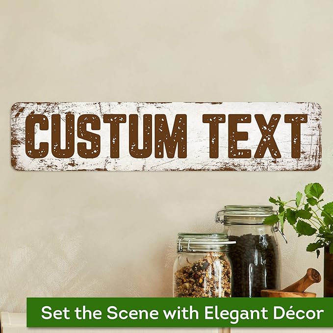 Custom Sign, Custom Street Sign, 11 Font Colors, 13 Font Styles, 4 Hole Options - Image 4