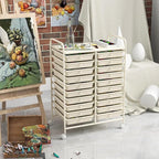 Happygrill 20-Drawer Organizer Cart Tools, Mobile Utility Storage Cart - Image 8