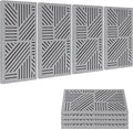 BUBOS 4 Pack Thickened Acoustic Panels, 23.6''x11.8'' Self-Adhesive Sound by BUBOS